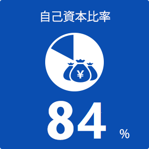 自己資本比率 84%